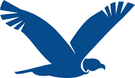 Blue Condor Bird Logo